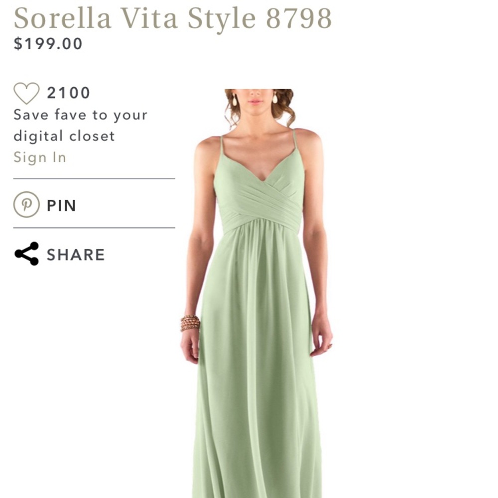 Sorella Vita 8798 Sage Size 8 (fits like a 4)